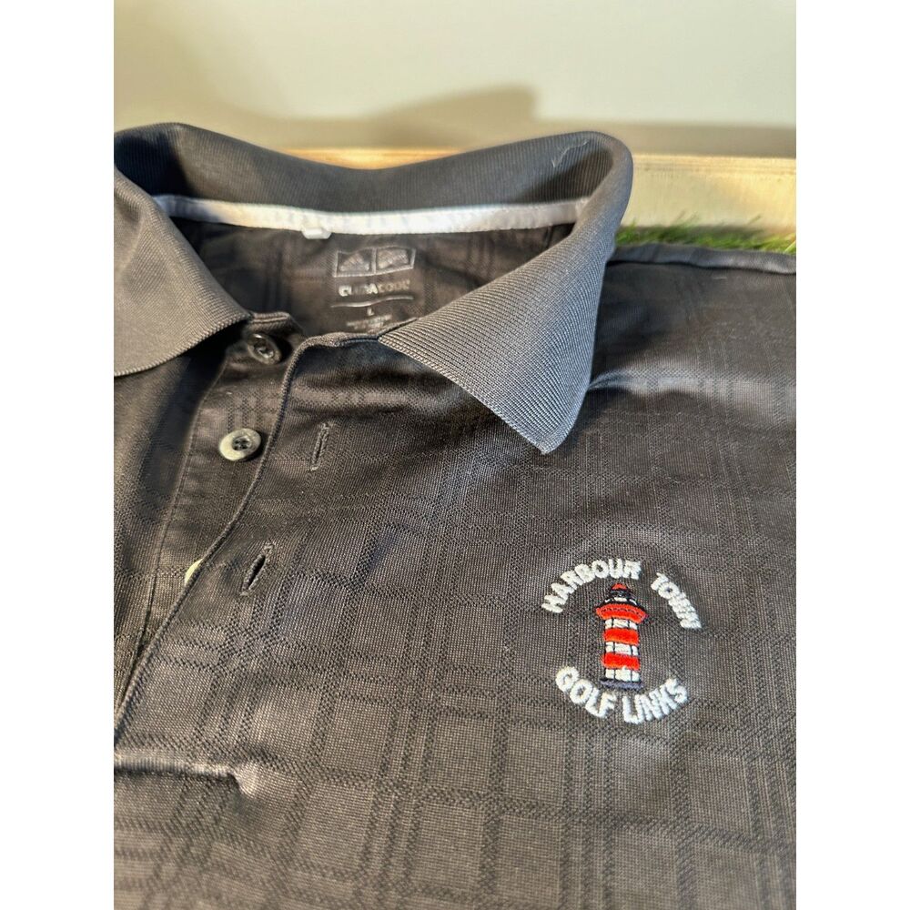 Adidas Mens Golf Polo Harbour Town Golf Links size Large